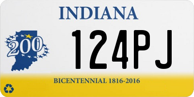 IN license plate 124PJ