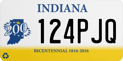 IN license plate 124PJQ