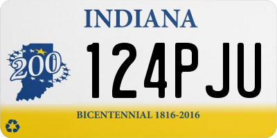 IN license plate 124PJU