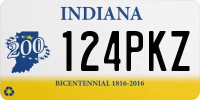 IN license plate 124PKZ