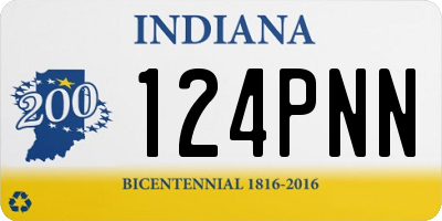 IN license plate 124PNN