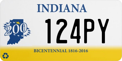 IN license plate 124PY