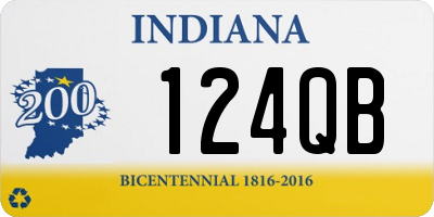 IN license plate 124QB