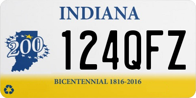 IN license plate 124QFZ