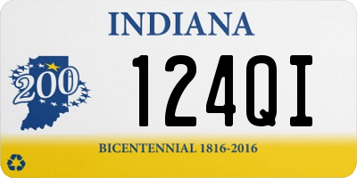 IN license plate 124QI