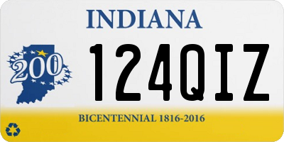 IN license plate 124QIZ