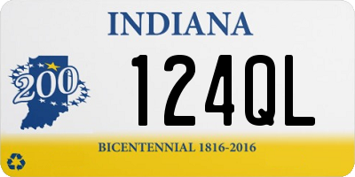 IN license plate 124QL