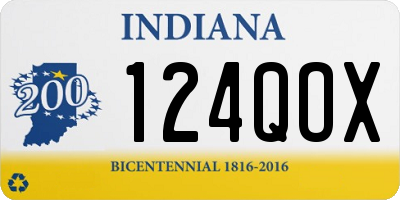 IN license plate 124QOX