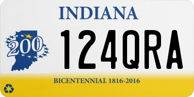 IN license plate 124QRA