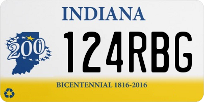IN license plate 124RBG