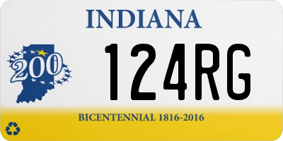 IN license plate 124RG