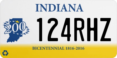 IN license plate 124RHZ