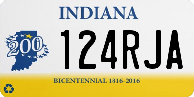 IN license plate 124RJA