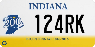 IN license plate 124RK