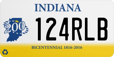 IN license plate 124RLB