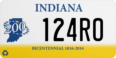 IN license plate 124RO