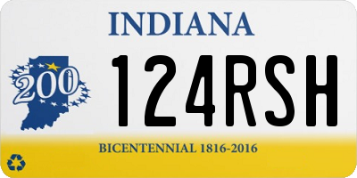 IN license plate 124RSH