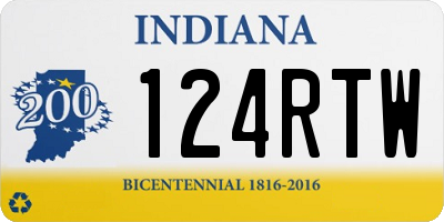 IN license plate 124RTW