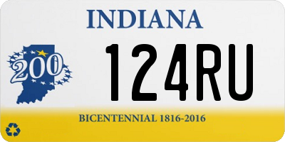 IN license plate 124RU