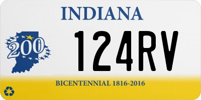 IN license plate 124RV