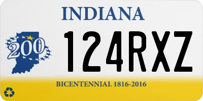 IN license plate 124RXZ