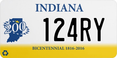IN license plate 124RY