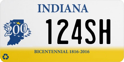 IN license plate 124SH