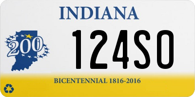 IN license plate 124SO