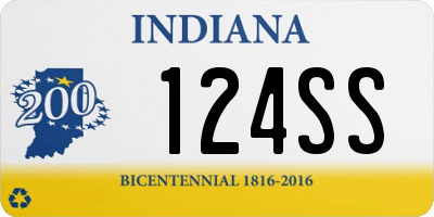 IN license plate 124SS