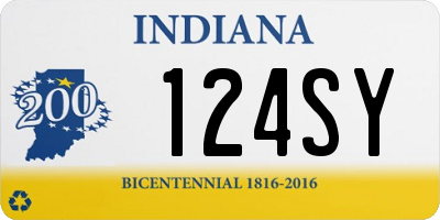 IN license plate 124SY