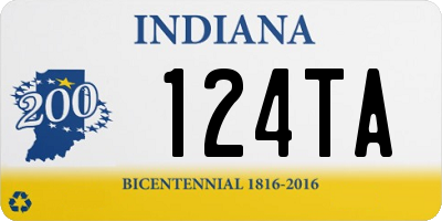 IN license plate 124TA