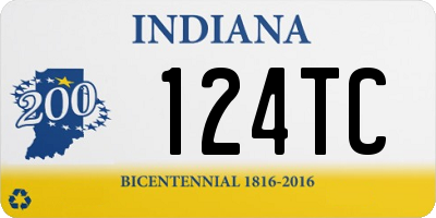 IN license plate 124TC