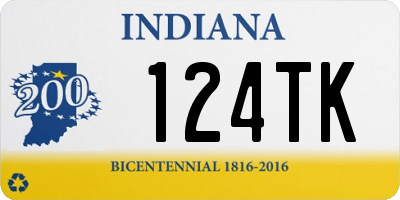 IN license plate 124TK