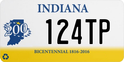 IN license plate 124TP