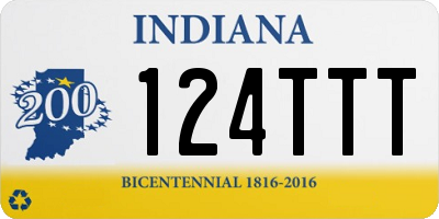 IN license plate 124TTT