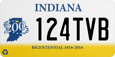 IN license plate 124TVB