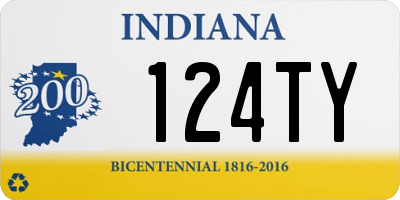 IN license plate 124TY