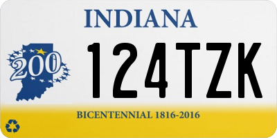IN license plate 124TZK