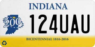 IN license plate 124UAU