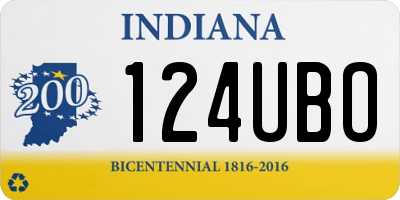 IN license plate 124UBO