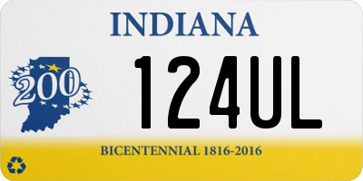 IN license plate 124UL