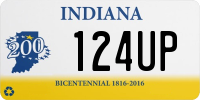 IN license plate 124UP