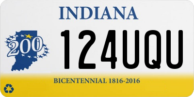IN license plate 124UQU