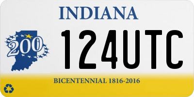 IN license plate 124UTC
