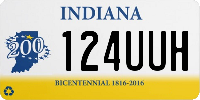 IN license plate 124UUH