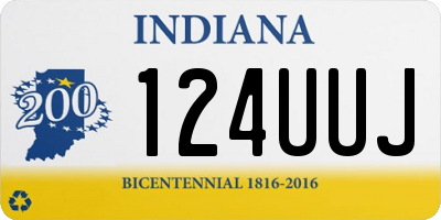 IN license plate 124UUJ