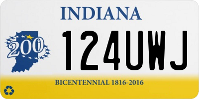 IN license plate 124UWJ