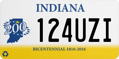 IN license plate 124UZI