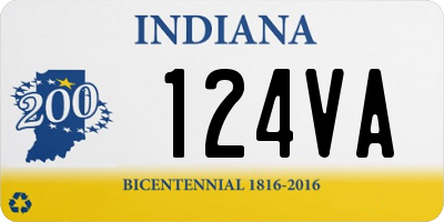 IN license plate 124VA