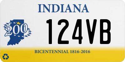 IN license plate 124VB